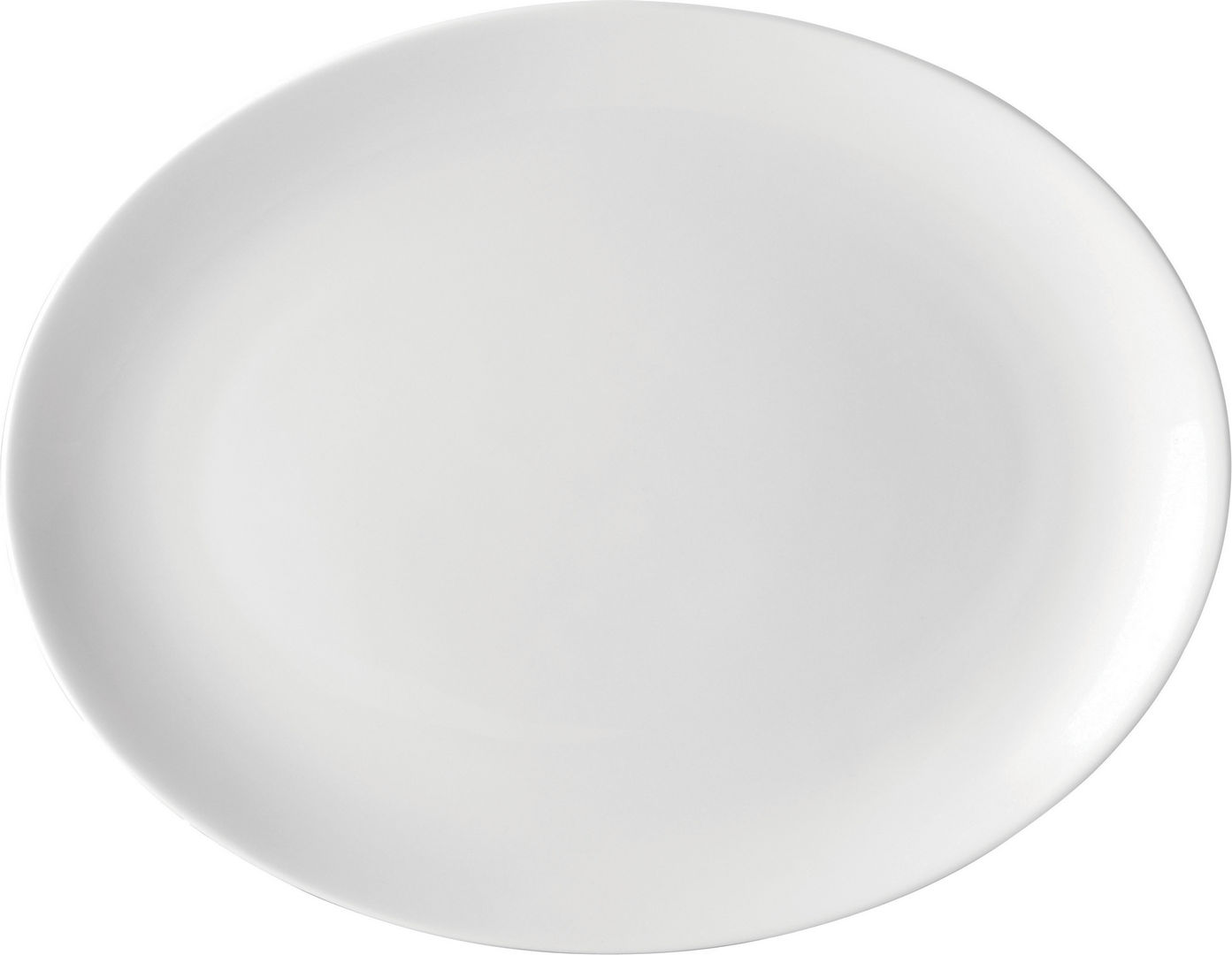 Pure White Oval Plate 10